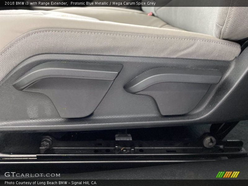 Protonic Blue Metallic / Mega Carum Spice Grey 2018 BMW i3 with Range Extender