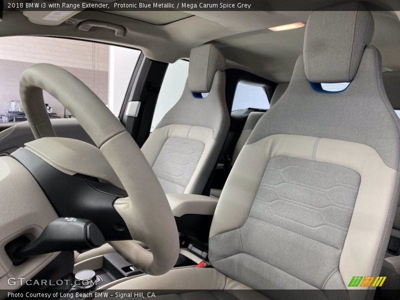 Protonic Blue Metallic / Mega Carum Spice Grey 2018 BMW i3 with Range Extender