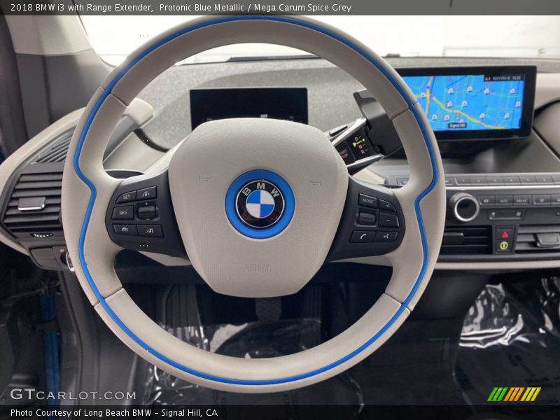Protonic Blue Metallic / Mega Carum Spice Grey 2018 BMW i3 with Range Extender