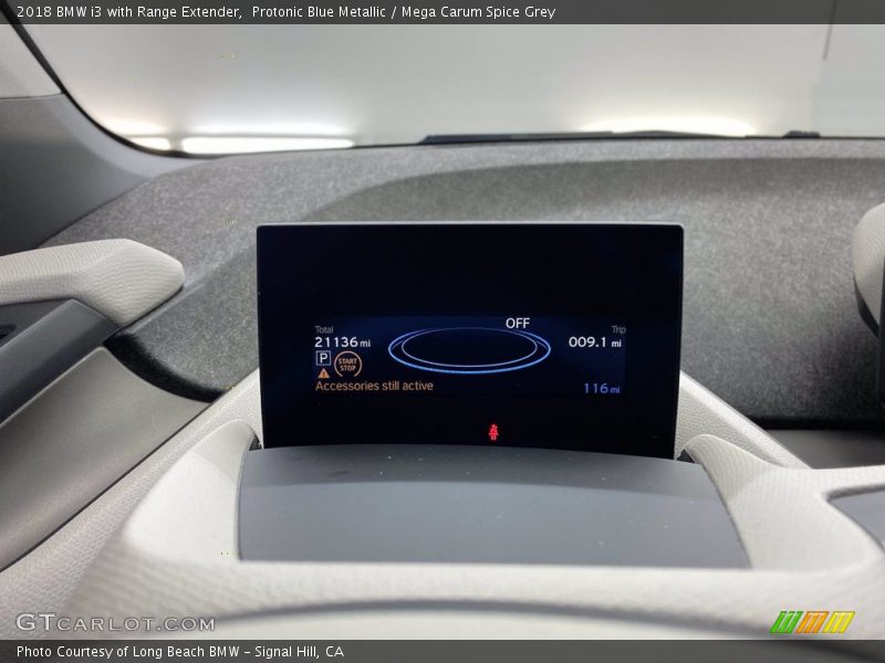 Protonic Blue Metallic / Mega Carum Spice Grey 2018 BMW i3 with Range Extender
