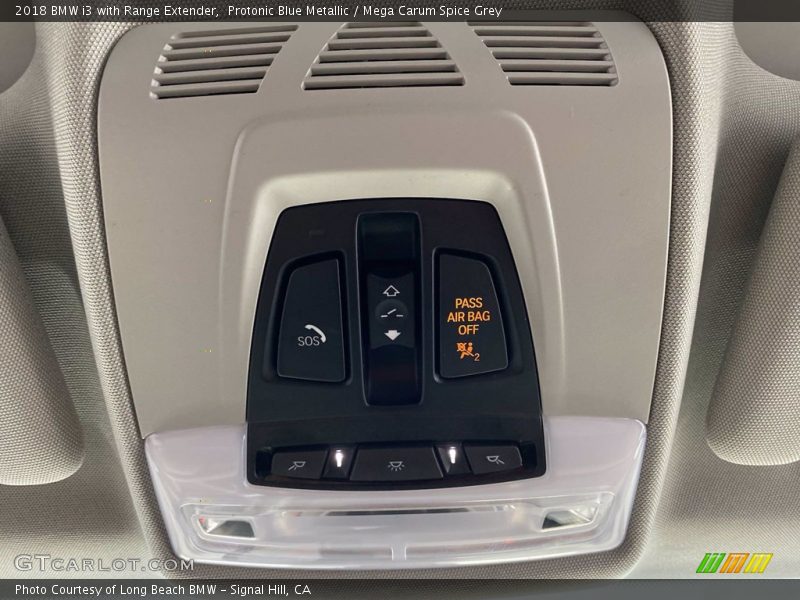 Protonic Blue Metallic / Mega Carum Spice Grey 2018 BMW i3 with Range Extender