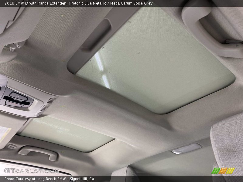 Protonic Blue Metallic / Mega Carum Spice Grey 2018 BMW i3 with Range Extender