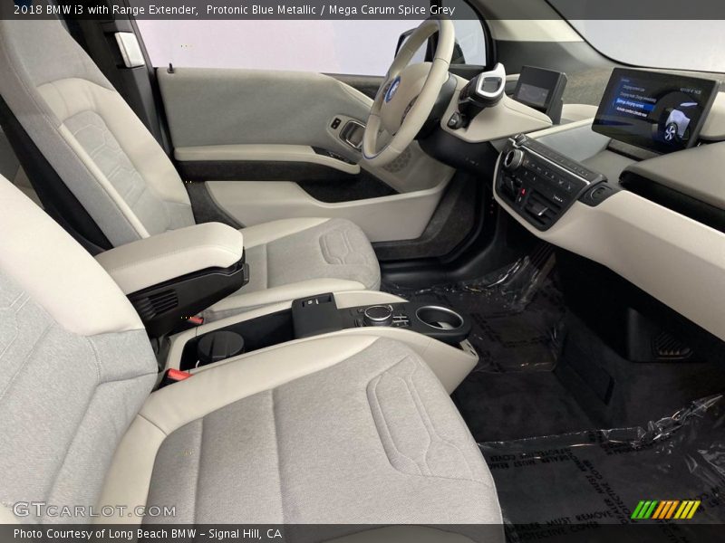 Protonic Blue Metallic / Mega Carum Spice Grey 2018 BMW i3 with Range Extender