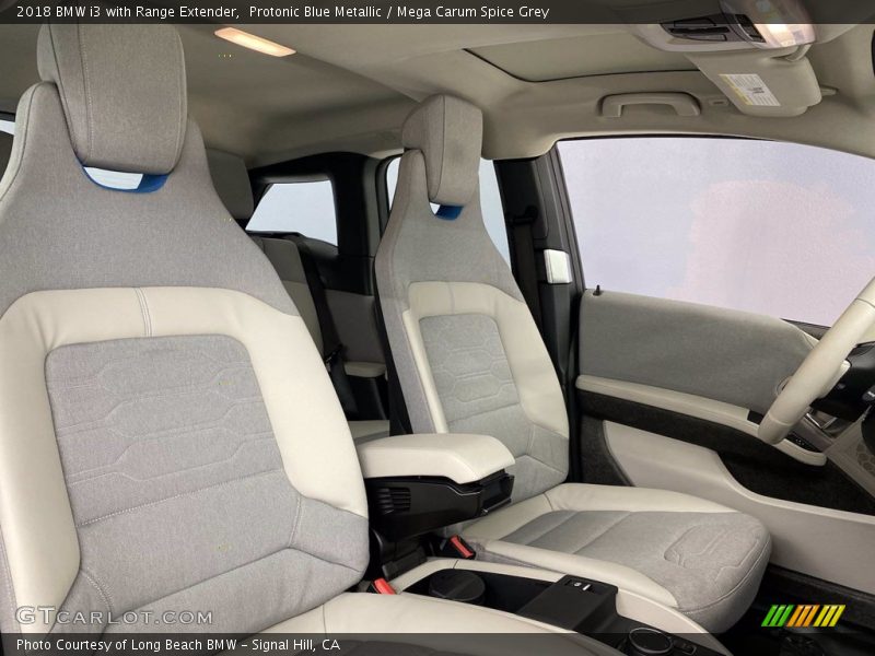 Protonic Blue Metallic / Mega Carum Spice Grey 2018 BMW i3 with Range Extender
