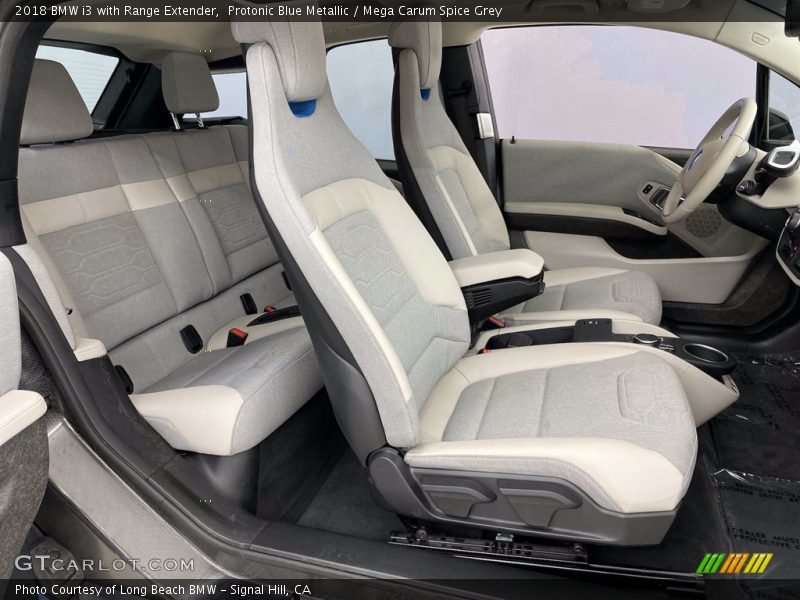 Protonic Blue Metallic / Mega Carum Spice Grey 2018 BMW i3 with Range Extender