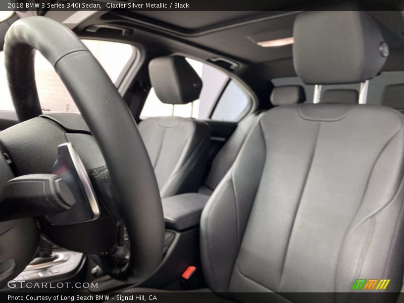 Glacier Silver Metallic / Black 2018 BMW 3 Series 340i Sedan