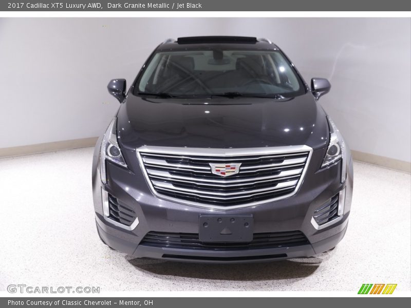 Dark Granite Metallic / Jet Black 2017 Cadillac XT5 Luxury AWD