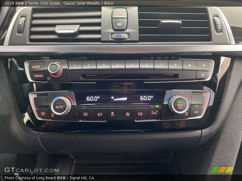 Glacier Silver Metallic / Black 2018 BMW 3 Series 340i Sedan