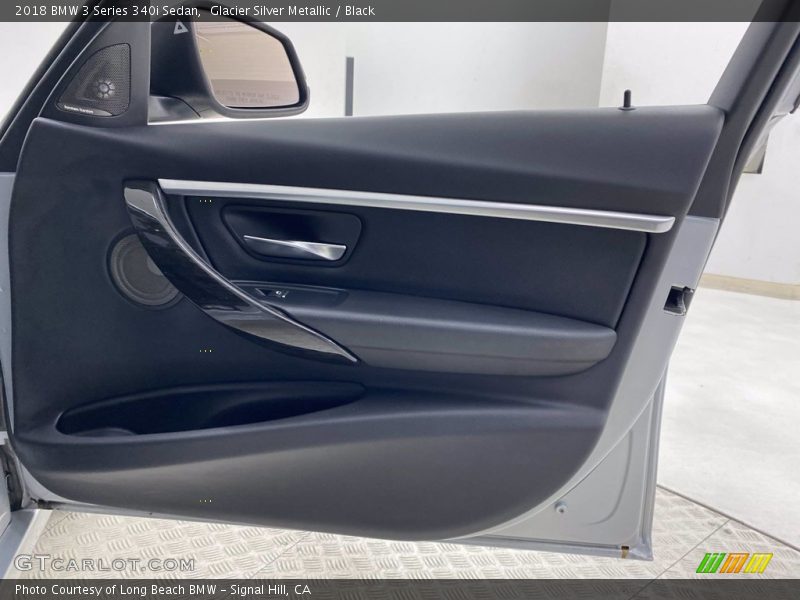 Glacier Silver Metallic / Black 2018 BMW 3 Series 340i Sedan