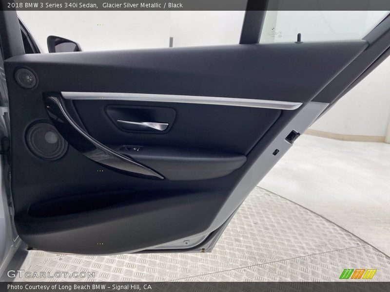 Glacier Silver Metallic / Black 2018 BMW 3 Series 340i Sedan