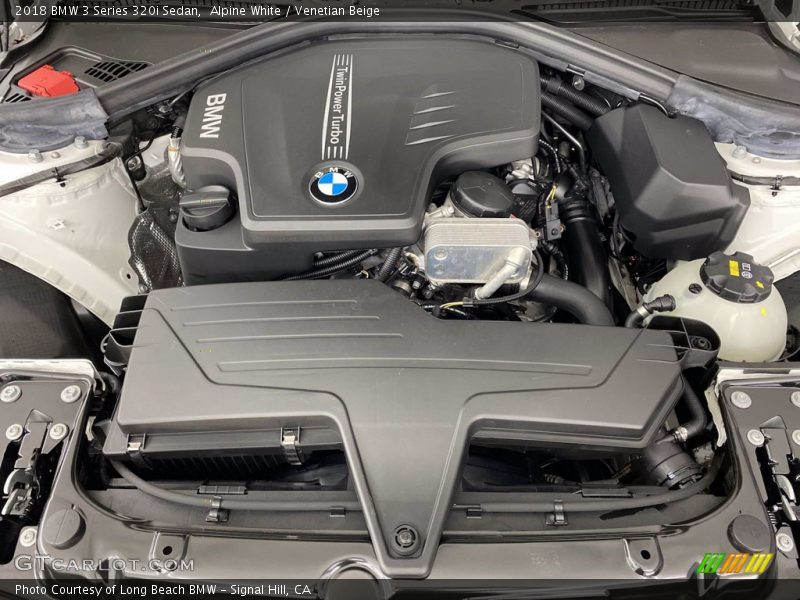 Alpine White / Venetian Beige 2018 BMW 3 Series 320i Sedan
