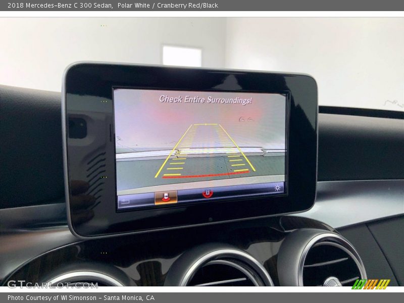 Polar White / Cranberry Red/Black 2018 Mercedes-Benz C 300 Sedan