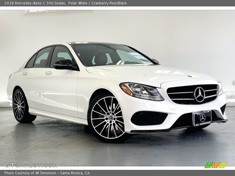 Front 3/4 View of 2018 C 300 Sedan