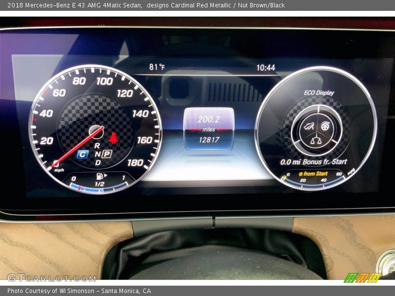  2018 E 43 AMG 4Matic Sedan 43 AMG 4Matic Sedan Gauges