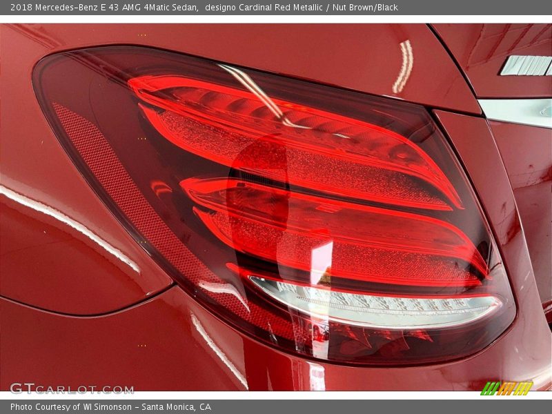designo Cardinal Red Metallic / Nut Brown/Black 2018 Mercedes-Benz E 43 AMG 4Matic Sedan