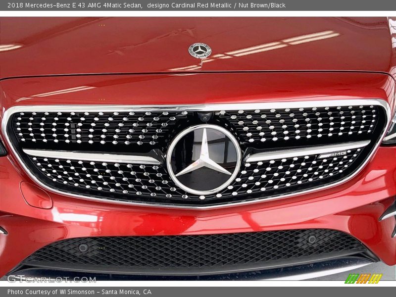 designo Cardinal Red Metallic / Nut Brown/Black 2018 Mercedes-Benz E 43 AMG 4Matic Sedan