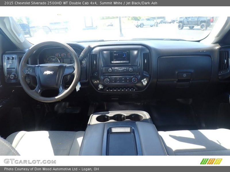 Summit White / Jet Black/Dark Ash 2015 Chevrolet Silverado 2500HD WT Double Cab 4x4