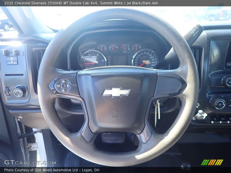 Summit White / Jet Black/Dark Ash 2015 Chevrolet Silverado 2500HD WT Double Cab 4x4