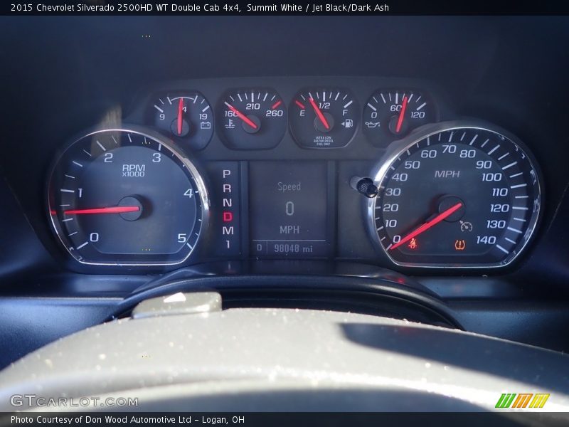 Summit White / Jet Black/Dark Ash 2015 Chevrolet Silverado 2500HD WT Double Cab 4x4
