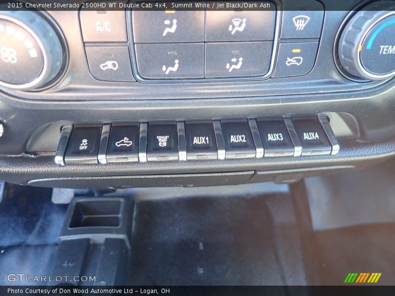Summit White / Jet Black/Dark Ash 2015 Chevrolet Silverado 2500HD WT Double Cab 4x4