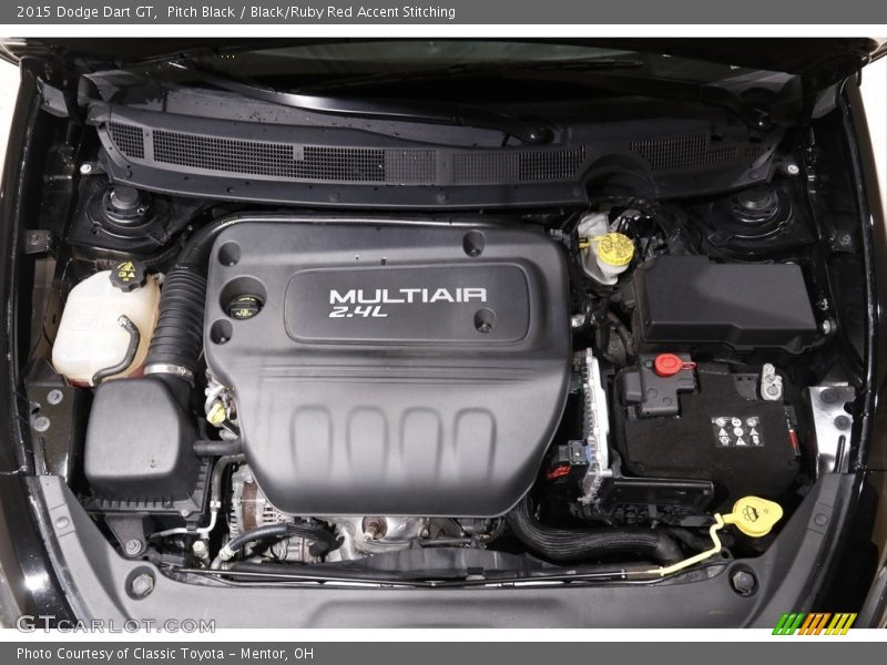Pitch Black / Black/Ruby Red Accent Stitching 2015 Dodge Dart GT