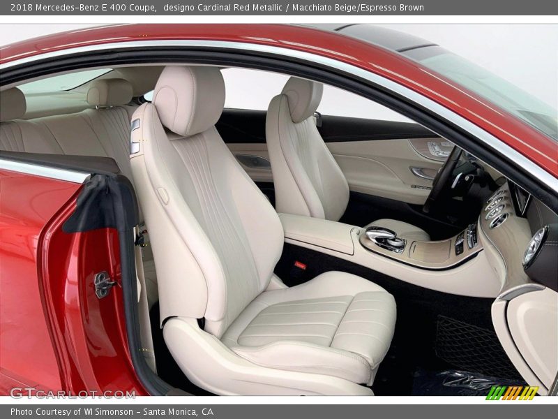 designo Cardinal Red Metallic / Macchiato Beige/Espresso Brown 2018 Mercedes-Benz E 400 Coupe