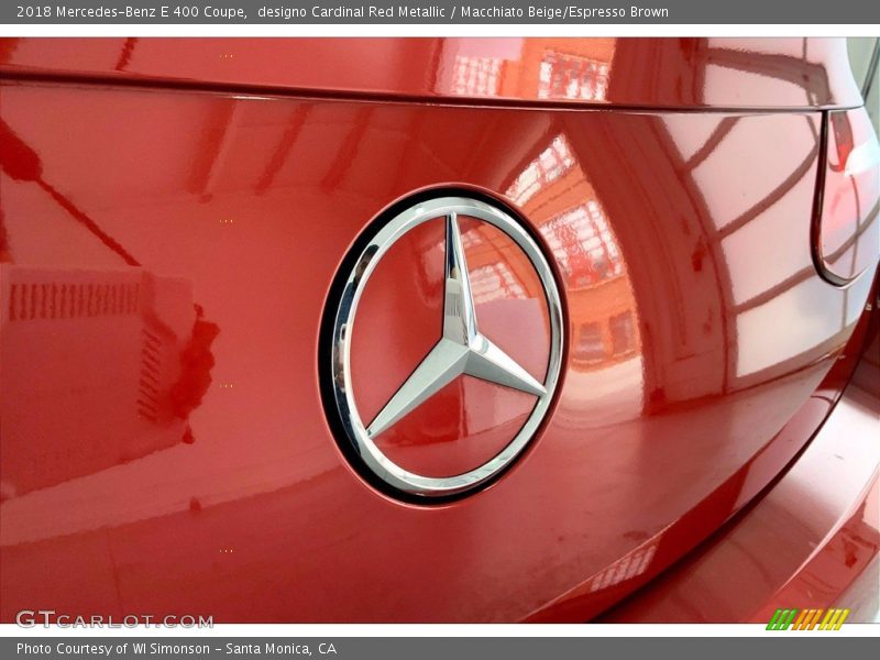 designo Cardinal Red Metallic / Macchiato Beige/Espresso Brown 2018 Mercedes-Benz E 400 Coupe