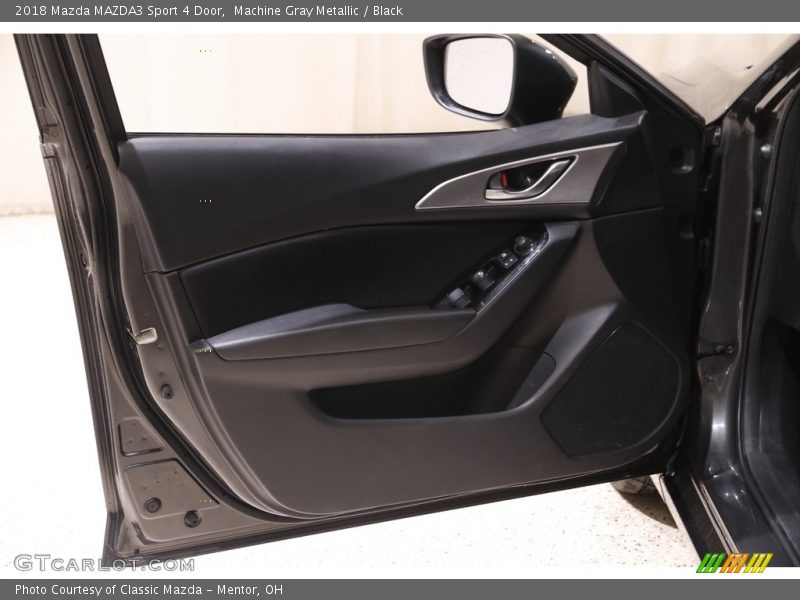Machine Gray Metallic / Black 2018 Mazda MAZDA3 Sport 4 Door