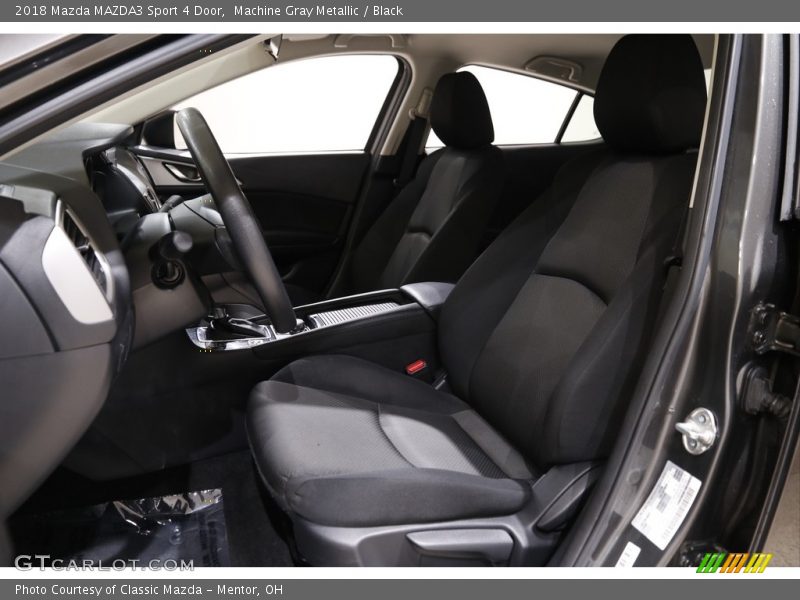 Machine Gray Metallic / Black 2018 Mazda MAZDA3 Sport 4 Door