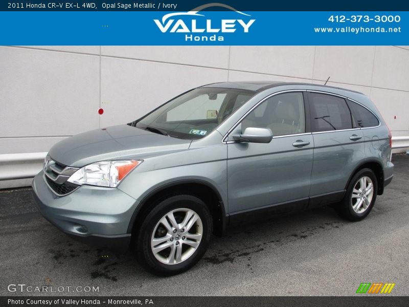 Opal Sage Metallic / Ivory 2011 Honda CR-V EX-L 4WD