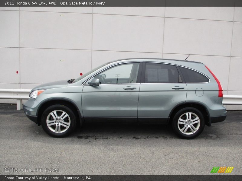 Opal Sage Metallic / Ivory 2011 Honda CR-V EX-L 4WD