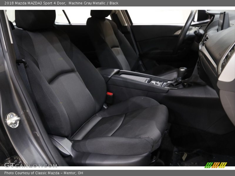 Machine Gray Metallic / Black 2018 Mazda MAZDA3 Sport 4 Door
