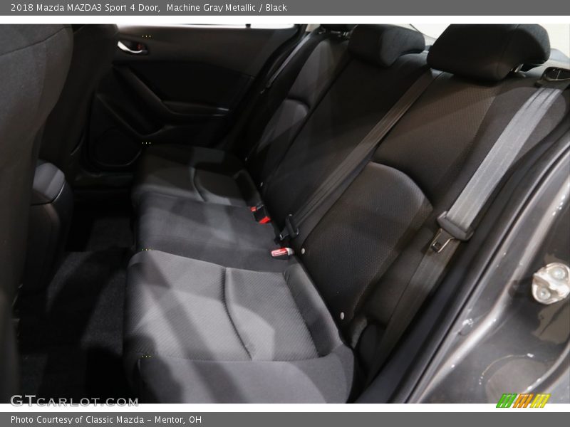 Machine Gray Metallic / Black 2018 Mazda MAZDA3 Sport 4 Door