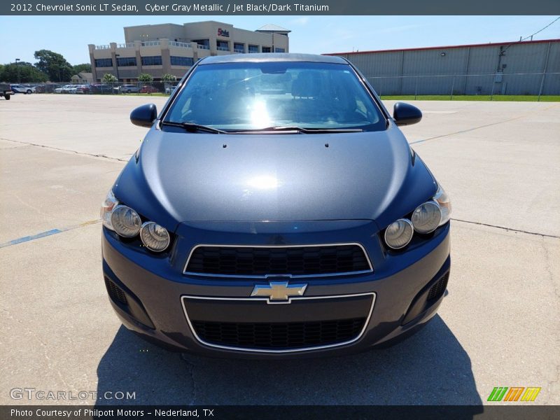 Cyber Gray Metallic / Jet Black/Dark Titanium 2012 Chevrolet Sonic LT Sedan