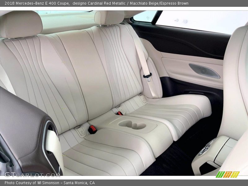 designo Cardinal Red Metallic / Macchiato Beige/Espresso Brown 2018 Mercedes-Benz E 400 Coupe