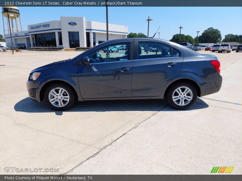 Cyber Gray Metallic / Jet Black/Dark Titanium 2012 Chevrolet Sonic LT Sedan