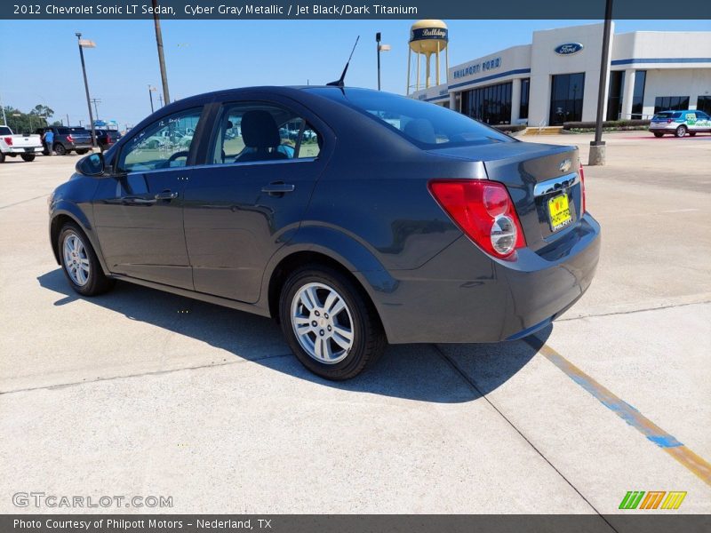 Cyber Gray Metallic / Jet Black/Dark Titanium 2012 Chevrolet Sonic LT Sedan