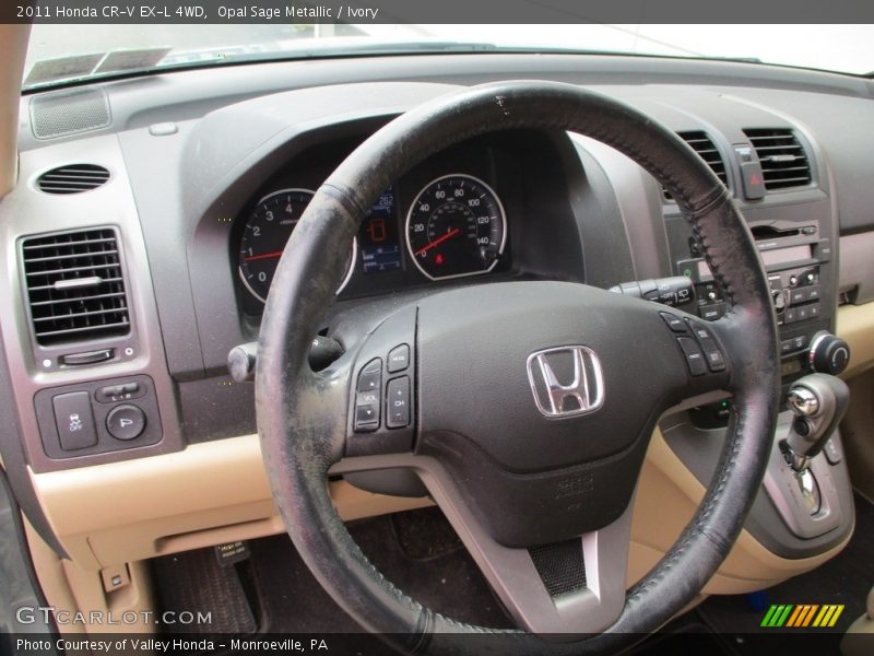 Opal Sage Metallic / Ivory 2011 Honda CR-V EX-L 4WD