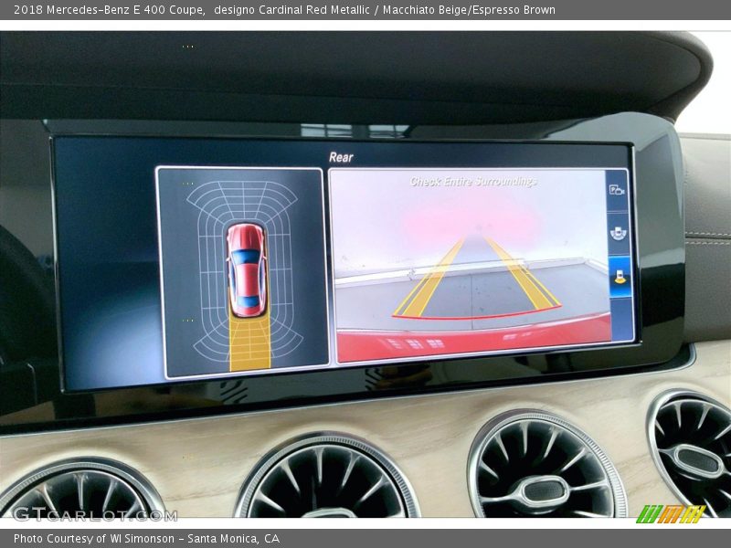designo Cardinal Red Metallic / Macchiato Beige/Espresso Brown 2018 Mercedes-Benz E 400 Coupe