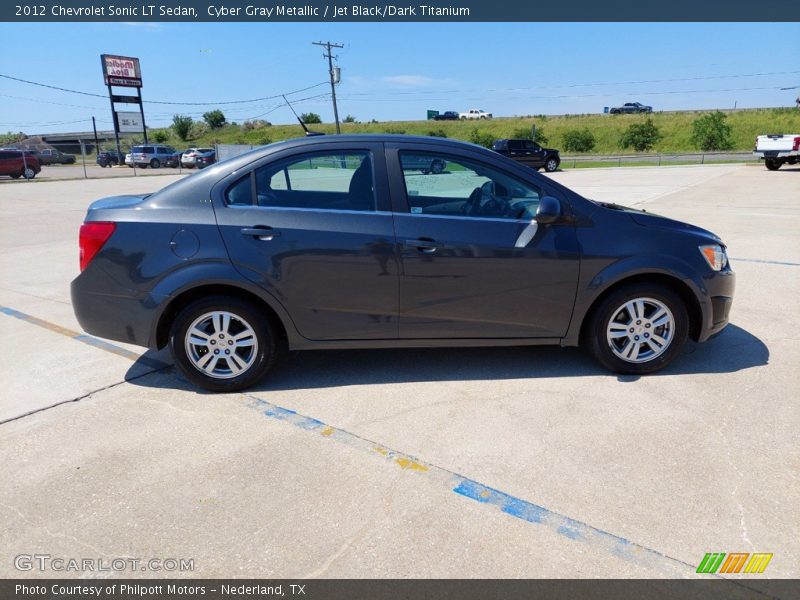 Cyber Gray Metallic / Jet Black/Dark Titanium 2012 Chevrolet Sonic LT Sedan