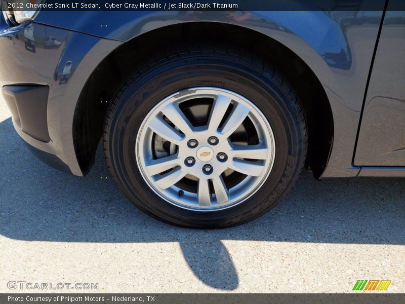 Cyber Gray Metallic / Jet Black/Dark Titanium 2012 Chevrolet Sonic LT Sedan