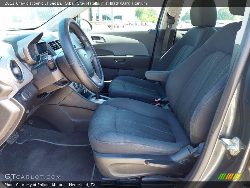 Cyber Gray Metallic / Jet Black/Dark Titanium 2012 Chevrolet Sonic LT Sedan