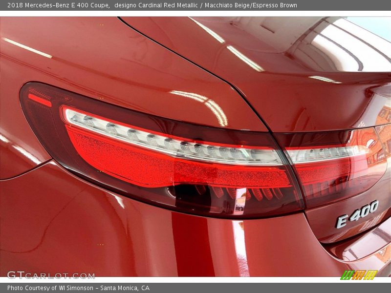 designo Cardinal Red Metallic / Macchiato Beige/Espresso Brown 2018 Mercedes-Benz E 400 Coupe
