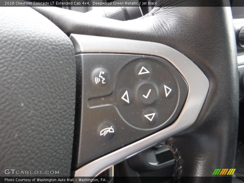 Deepwood Green Metallic / Jet Black 2018 Chevrolet Colorado LT Extended Cab 4x4