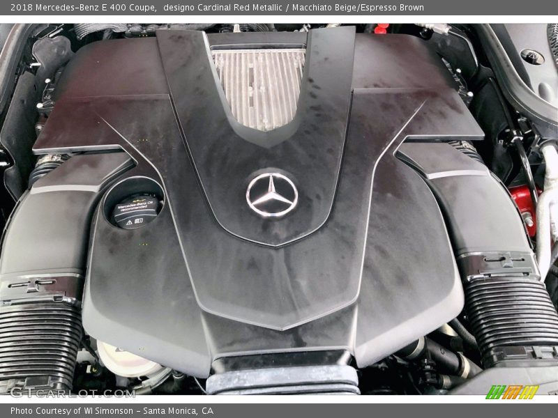 designo Cardinal Red Metallic / Macchiato Beige/Espresso Brown 2018 Mercedes-Benz E 400 Coupe