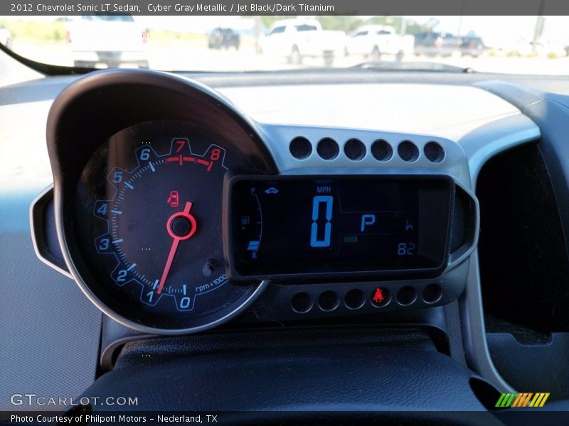 Cyber Gray Metallic / Jet Black/Dark Titanium 2012 Chevrolet Sonic LT Sedan