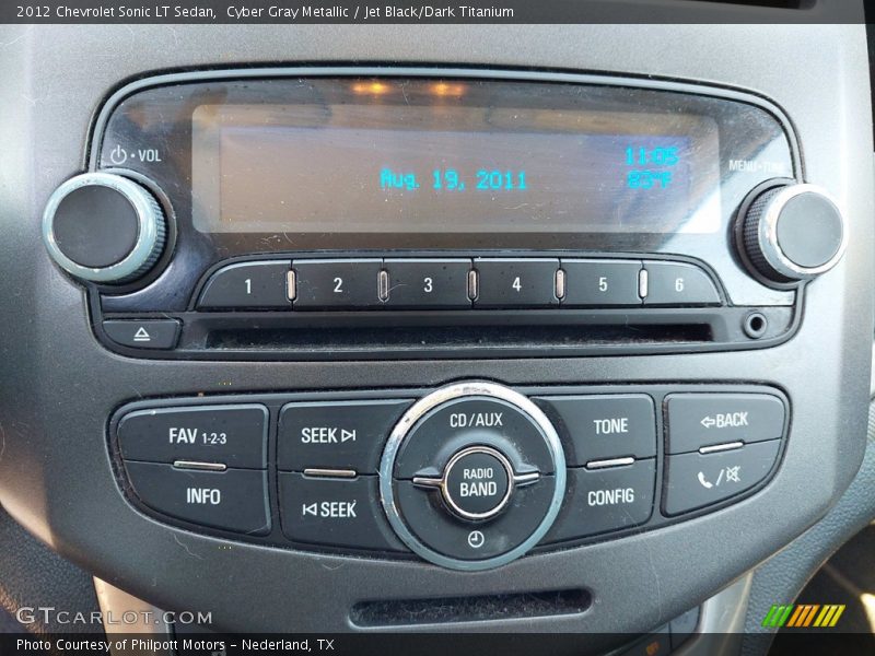 Cyber Gray Metallic / Jet Black/Dark Titanium 2012 Chevrolet Sonic LT Sedan