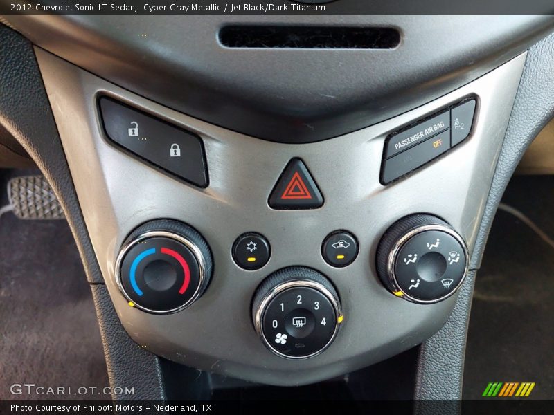 Cyber Gray Metallic / Jet Black/Dark Titanium 2012 Chevrolet Sonic LT Sedan