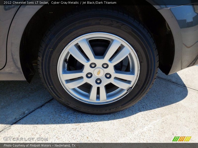 Cyber Gray Metallic / Jet Black/Dark Titanium 2012 Chevrolet Sonic LT Sedan