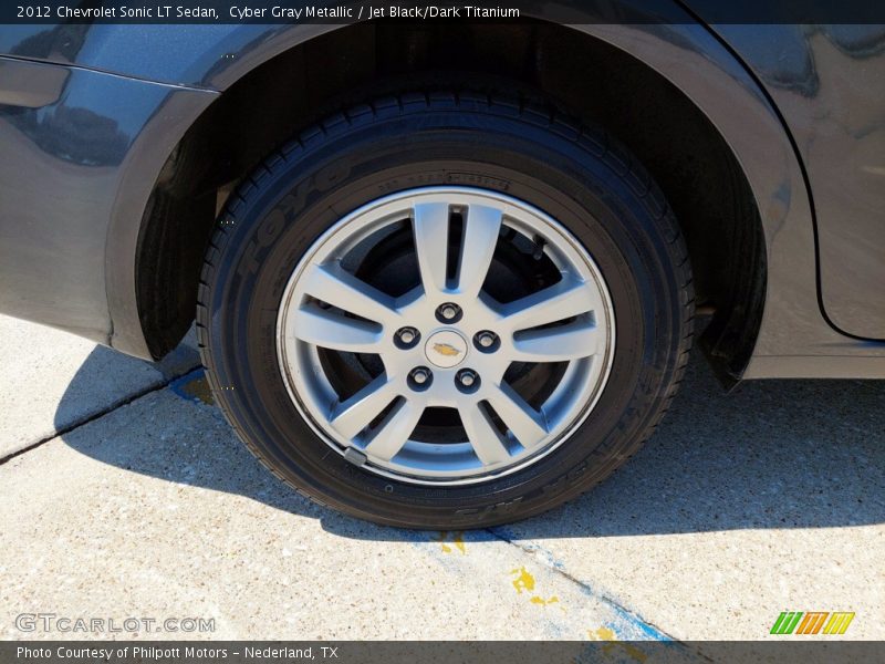 Cyber Gray Metallic / Jet Black/Dark Titanium 2012 Chevrolet Sonic LT Sedan